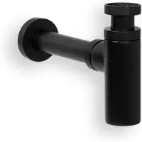 BLUE LABEL 1 1/4 designvandlås mat sort