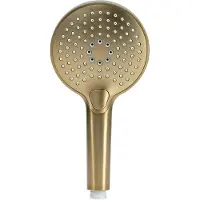 BLUE LABEL Håndbruser med rub clean funktion og 3 strålefunktioner - børstet guld