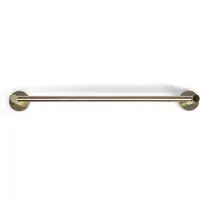 BLUE LABEL Enkelt håndklædestang i længde 45 cm - børstet guld