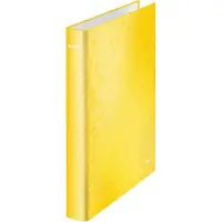 Leitz Ringperm WOW Laminert kartong A4+ 4DR/25mm Gul