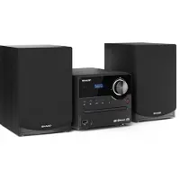 Sharp XL-B517D - Mikrosystem - 2 x 7.5 watt - svart