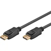 Goobay 65809, 2 m, DisplayPort, DisplayPort, Hankjønn, Hankjønn, 7680 x 4320 piksler