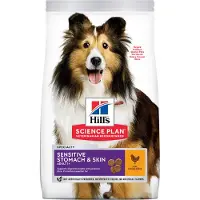 Hill's Pet Nutrition Sensitive Stomach & Skin Adult 1 + Medium med kylling - 2,5 kg