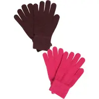 CeLaVi Hansker - Ull/Nylon - 2-pack - Rosa/Mørkelilla - - 7-12 år (122-152) - Handsker