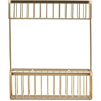 House Doctor Bath Basket Double - Brushed Brass