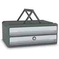 Cep Skuffekabinet, Moov'Up 9-111S, 2 skuffer, grå