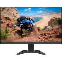 Lenovo G27qc-30 - LED-skjerm - kurvet - 27" - 2560 x 1440 QHD - VA - 350 cd/m² - 4000:1 - 1 ms - 2xHDMI, DisplayPort - høyttalere - ravnsort