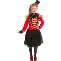 Smiffys Kostymer - Deluxe Ringmester - Rød/Svart - - 4-6 år (104-116) - Kostymer