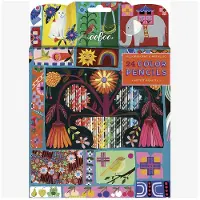 Eeboo Fargestifter - 24 stk. - Neon/Metall - Nederlandsk Quilt P - - OneSize - Fargesett