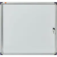 Nobo Extra - Innbygd oppslagstavle - veggmonterbar - 670 x 630 mm - 6 x A4 - magnetisk - hvit