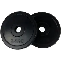 Tunturi Rubber 2.5kg Vektplate 2 Enheter