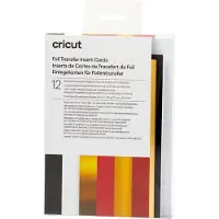 Cricut Royal Flush Sampler - Foil transfer insert card - 12 deler - 108 x 156 mm - gull, rød