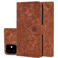 Mtp Products Mandala Series iPhone 11 Lommebok-deksel - Brun