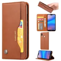 Mtp Products Card Set Series Huawei P30 Lite Lommebok-deksel - Brun