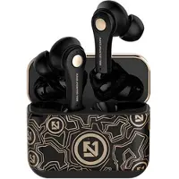 Mtp Products TS-100 Graffiti TWS Øretelefoner med Bluetooth 5.0 - Svart / Gull