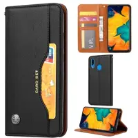 Mtp Products Kortsett-serien Samsung Galaxy A20e Lommebok-deksel - Svart