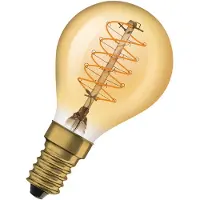 Osram 1906 E14 3,4 W LED-dråpe 822 gull, dimbar