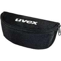 Uvex 9954500, Brilleetui, Sort, Unisex, Alle (tider), Nylon, Polyester, Glidelås
