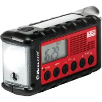 Midland ER300 - Emergency Radio - Solar- Dynamo - 2600mAh Powerbank - AM/FM - Rød