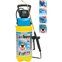 Gloria AutoPump Set, Håndbasert sprøytepistol, 7 l, 5 l, Blå, Gult, Plast, Messing