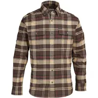 Chevalier Heron Flannel Shirt Men Soil Brown Checked 2XL