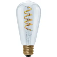 Segula LED-pære rustikk Curved E27 6W 1 900 K
