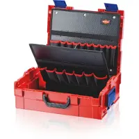 Knipex L-BOXX 00 21 19 LB verktøykoffert ABS, svart/rød, tom