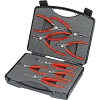 Knipex 00 21 25, Tangsett, Stål, Polypropylen (PP), Rød, 260 mm, 210 mm