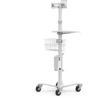 Compulocks Group Compulocks Medical Rolling Cart Extended - VESA Compatible - Vogn - for LCD-skjerm - medisinsk - hvit - skjermstørrelse: inntil 15 - for Compulocks Medical Rolling Cart Extended - VESA Compatible