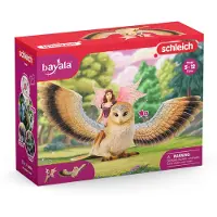 Schleich Bayala - Fairy På flukt med Glam Owl V2 - - OneSize - Lekefigur