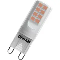 Ledvance OSRAM - LED-lyspære - form: P15 - mattslipt finish - G9 - 2.6 W (ekvivalent 28 W) - klasse E - varmt hvitt lys - 2700 K