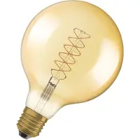 Osram Vintage 1906 E27 7 W LED G125 822 gull, dimbar