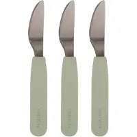 Filibabba Silikon Kniver - 3-pack - Green - - OneSize - Bestikk