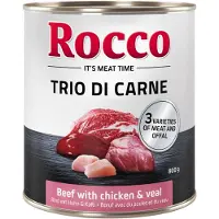 Rocco Classic Trio di Carne - 6 x 800 g - Okse, Kylling & Kalv