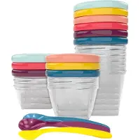 BabyMoov Beholdere m. skjeer - 15 Deler - - OneSize - Oppbevaring