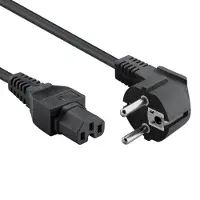 Goobay 93277, 2 m, Strømplugg type F, C15 kopling, H05RN-F3G, 250 V