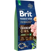 Brit Premium By Nature Junior Xl Kylling Hundemat 15kg