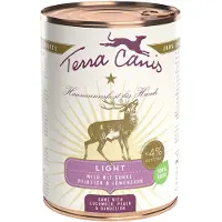 Terra canis Light 6 x 400 g - Vilt med agurk, fersken og løvetann