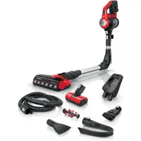 Bosch Unlimited 7 BCS711PET ProAnimal - Støvsuger - pinne/håndholdt (2-i-1) - uten pose - uten kabel - rød - 1 batteri