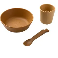 Done by Deer Spisesett - Termoplast - 3 Deler - Kiddish First Må - - OneSize - Spisesett