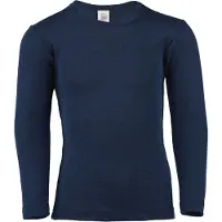 Engel Genser - Ull/Silke - Navy - - 10 år (140) - Genser