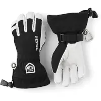 Hestra Army Leather Heli Skihansker, Junior, Black