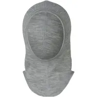 Engel Balaclava - 1-lag - Ull/Silke - Grå Melert - - 74/80 - Balaclava - enkel