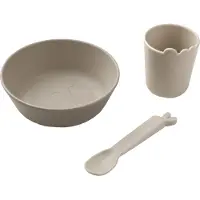 Done by Deer Spisesett - 3 Deler - Kiddish First Meal Set - Sand - - OneSize - Spisesett