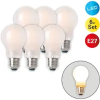 Näve LED-pære E27 8,3 W 750 lumen varmhvit 6-er