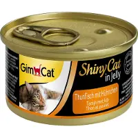 GimCat ShinyCat Jelly 6 x 70 g - Tunfisk og kylling