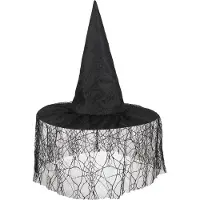 Boland Traciks Boland 97002, Hatt til kostyme, Voksen, Hunkjønn, Polyester, Sort, 60 g