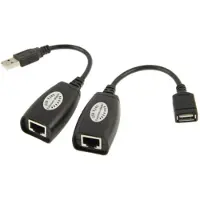 24.Se USB-utvidelse med RJ45-forlenger for opptil 50 meters rekkevidde