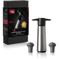 VacuVin Wine Saver Stainless Steel Gift box
