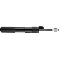 Lezyne BIRZMAN Velocity MTB håndpumpe svart (Presta/Schrader), 90psi/6,2 bar, lengde 183 mm, CNC, svart